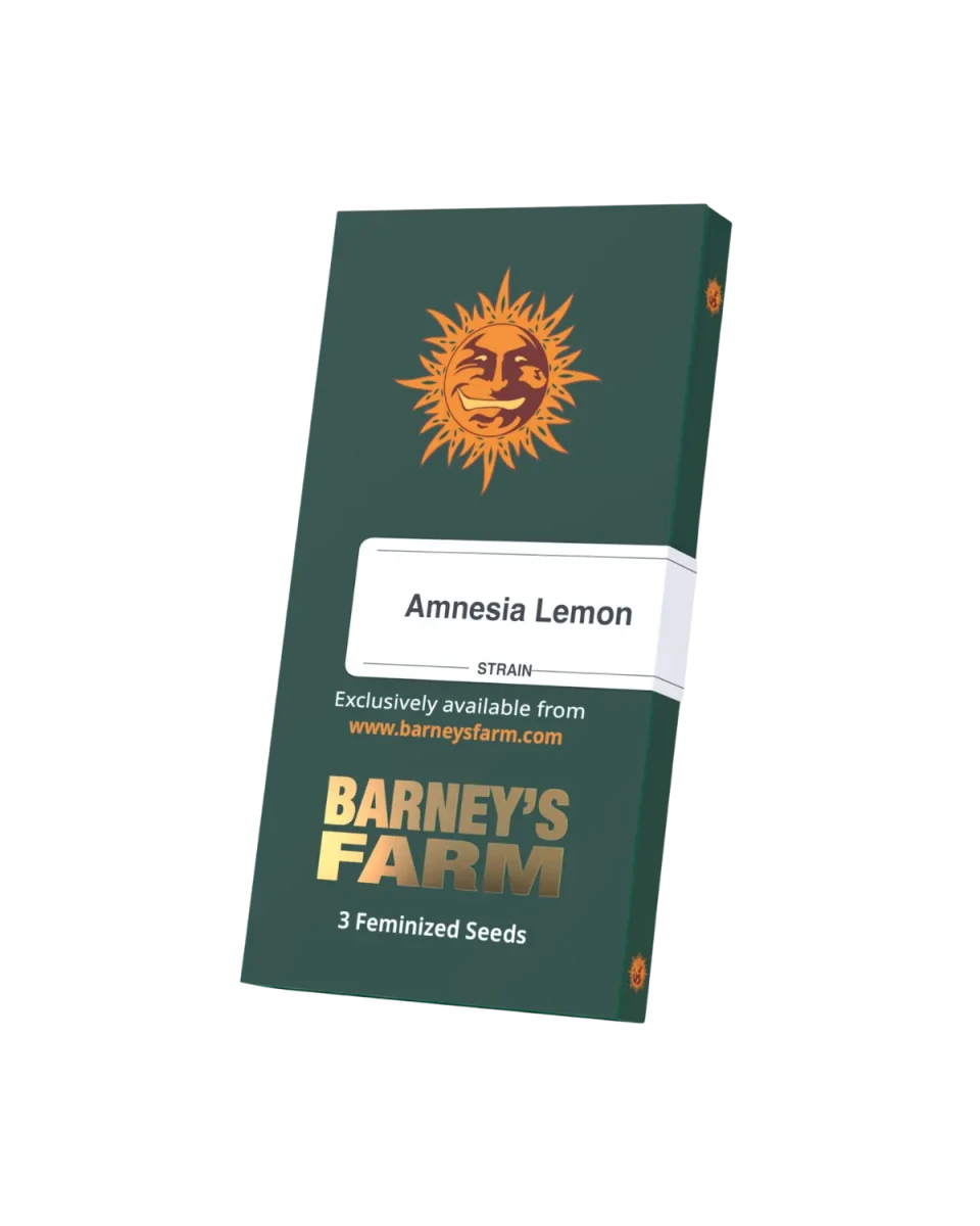 Originalverpackung Amnesia Lemon von Barney's Farm