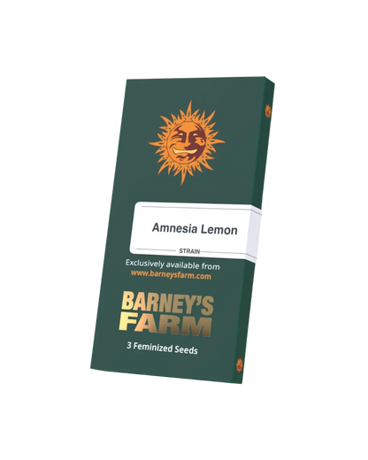 Originalverpackung Amnesia Lemon von Barney's Farm