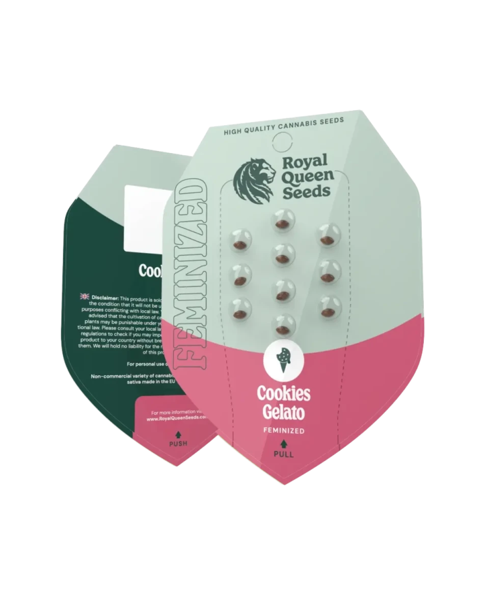Cookies Gelato feminisiert; Originalverpackung von Royal Queen Seeds