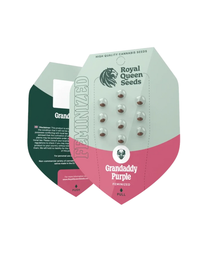 Grandaddy Purple von Royal Queen Seeds; Samenpackung