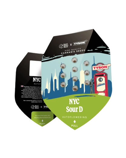 NY Sour Diesel Auto von Royal Queen Seeds; Originalverpackung