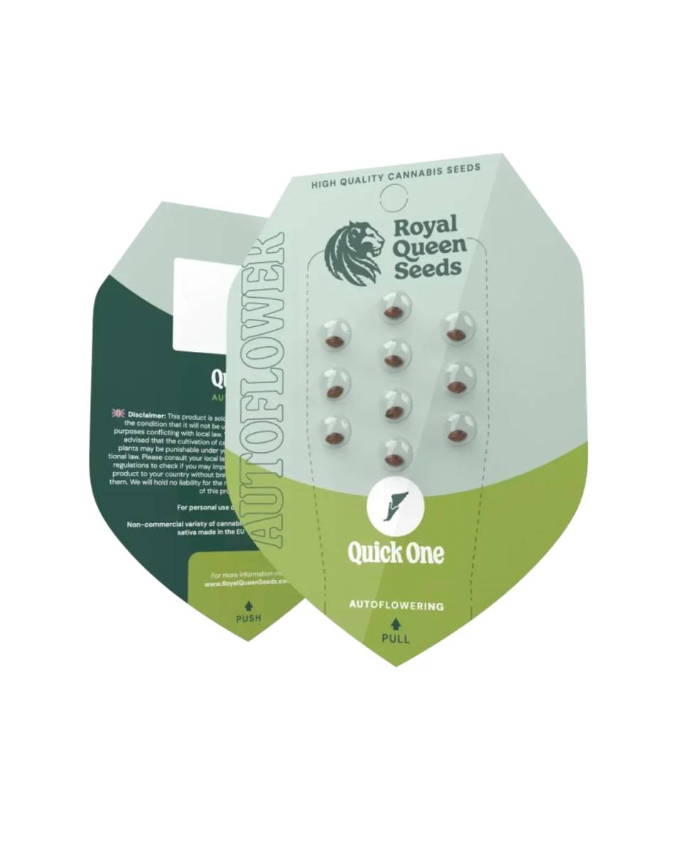 Quick One Cannabis Samen von Royal Queen Seeds, Originalverpackung