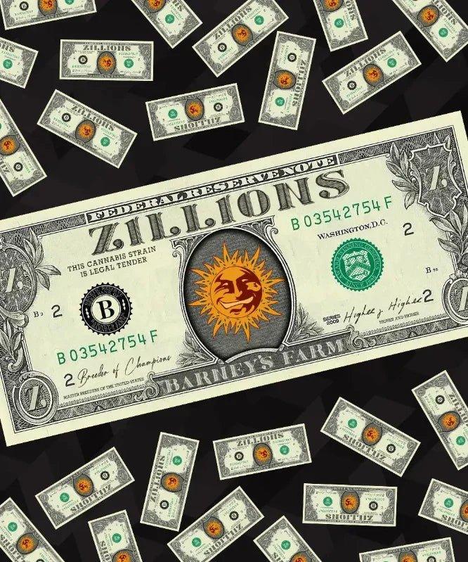 zillions cannabis samen von barneys farm